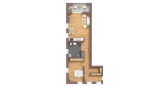 Burg Carré, Brüggen, gemütliche Wohnung, 2.OG, Haus 53 links WE12