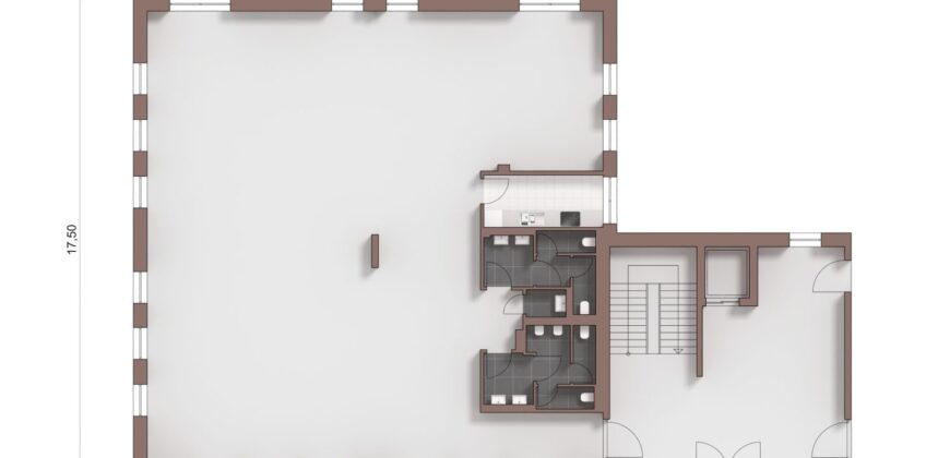 Burg Carré, Brüggen, 1. OG links, Praxis, Büro, Gewerbe, GW09