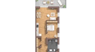 Burg Carré, Brüggen, Penthouse, Haus 53 links, WE13