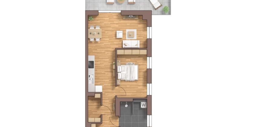 Burg Carré, Brüggen, Penthaus-Wohnung, Haus 53 rechts, WE06