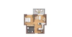 Burg Carré, Brüggen, junge Wohnung, 1.OG, Haus 53 A mitte, WE19