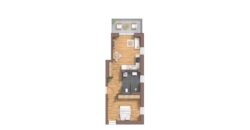 Burg Carré, Brüggen, harmonische Wohnung, 1.OG, Haus 53 A rechts, WE18