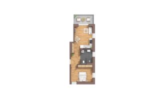 Burg Carré, Brüggen, harmonische Wohnung, 1.OG, Haus 53 A rechts, WE18