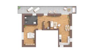 Burg Carré, Brüggen, Penthaus, Haus 53 B, WE26