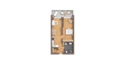 Burg Carré, Brüggen, ideale 2 Zimmer Wohnung, 1.OG, Haus 53 C, mitte WE31