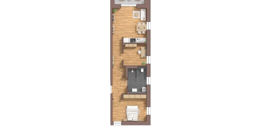 Burg Carré, Brüggen, perfekte 3 Zimmer Wohnung, 1.OG, Haus 53 C, rechts WE30