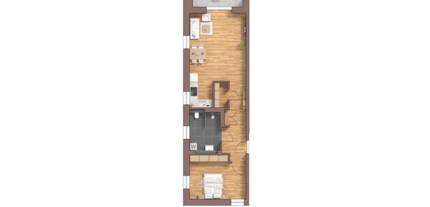 Burg Carré, Brüggen, sehr schöne 2 Zimmer Wohnung, EG, Haus 53 C, links WE29