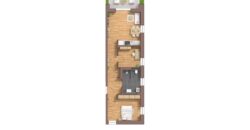 Burg Carré, Brüggen, perfekte 3 Zimmer Wohnung, EG, Haus 53 C, rechts WE27